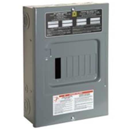 Square D Load Center, 6 Spaces, 100A, 1 Phase 6476022